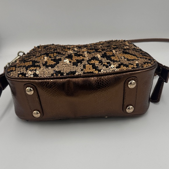 Sharif Gold and Black Sequin Crossbody or Clutch